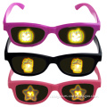 2015 newest popular amazing plastic diffraction glasses smiley fireworks glasses